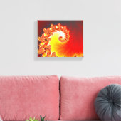 Flaming Tentacle - Fractal Art Canvas Afdruk (Insitu (Woonkamer))