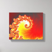 Flaming Tentacle - Fractal Art Canvas Afdruk (Voorkant)