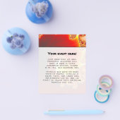 Flaming Tentacle - Fractal Art Flyer (Enkel)