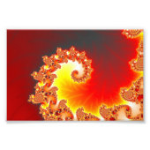Flaming Tentacle - Fractal Art Foto Afdruk (Voorkant)