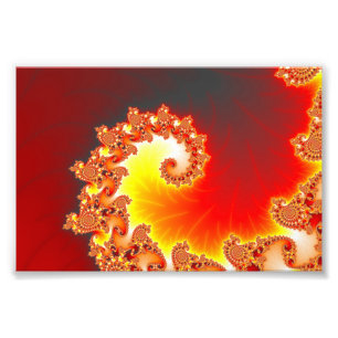 Flaming Tentacle - Fractal Art Foto Afdruk