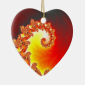 Flaming Tentacle - Fractal Art Keramisch Ornament (Rechts)