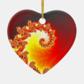 Flaming Tentacle - Fractal Art Keramisch Ornament (Voorkant)