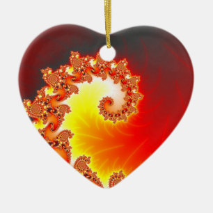 Flaming Tentacle - Fractal Art Keramisch Ornament