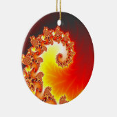 Flaming Tentacle - Fractal Art Keramisch Ornament (Rechts)