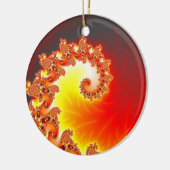 Flaming Tentacle - Fractal Art Keramisch Ornament (Links)