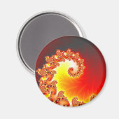 Flaming Tentacle - Fractal Art Magneet (Voorkant / Achterkant)