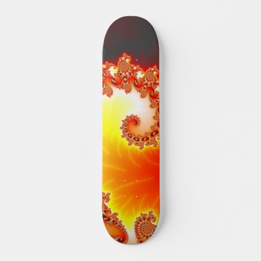 Flaming Tentacle - Fractal Art Skateboard (Voorkant)