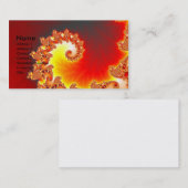 Flaming Tentacle - Fractal Art Visitekaartje (Voorkant / Achterkant)
