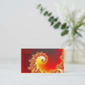 Flaming Tentacle - Fractal Art Visitekaartje (Staand voorkant)