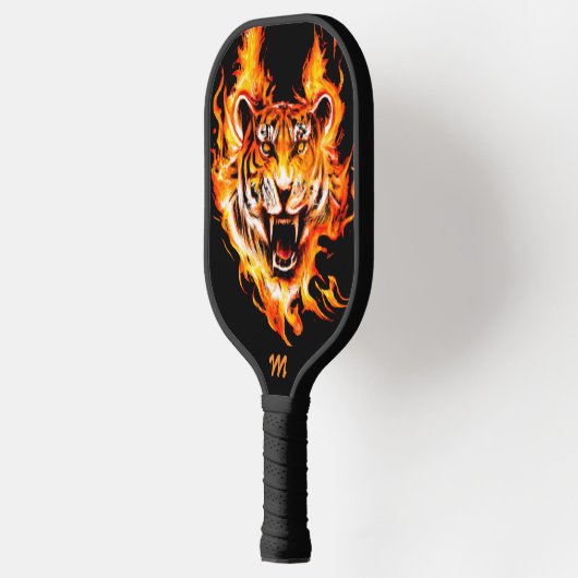 Flaming Tiger Monogram Pickleball Paddle (Links)