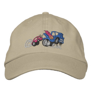 Flaming Tow Truck Geborduurde Pet
