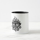 Flaming Tribal Eye - Power and Vision Tattoo T-shi Mok (Midden)