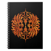Flaming Tribal Phoenix Notitieboek (Voorkant)