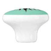 Flaming Tribal Sun Keramische Knop (Zijkant)