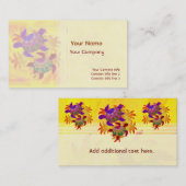 Flaming Turtles Business Card Template Visitekaartje (Voorkant / Achterkant)