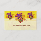 Flaming Turtles Business Card Template Visitekaartje (Achterkant)