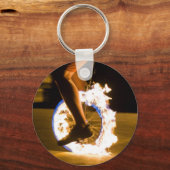Flaming Unicycle Sleutelhanger (Voorkant)