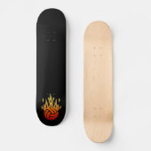 Flaming Volleyball Skateboard (Voorkant)