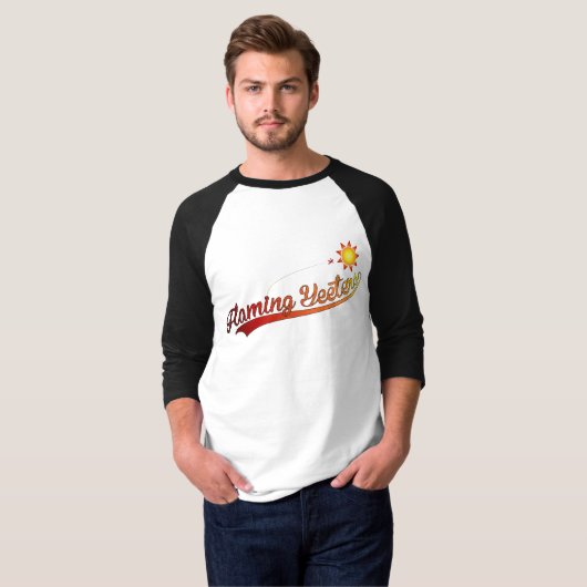 Flaming Yeters Raglan T-Shirt (Voorkant volledig)