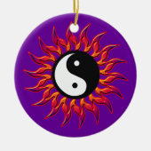 Flaming Yin Yang Sun Ornament (Voorkant)