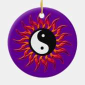 Flaming Yin Yang Sun Ornament (Achterkant)