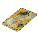 FLAMING ZWARTE KATTEN MET HALLOWEEN EENHOORN Kleur Magneet (Linkerzijde)