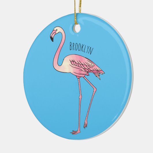 Flamingantia cartoon illustratie keramisch ornament (Links)