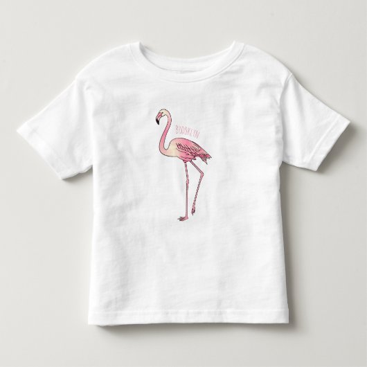 Flamingantia cartoon illustratie kinder shirts (Voorkant)
