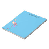 Flamingantia cartoon illustratie notitieblok (Linkerzijde)