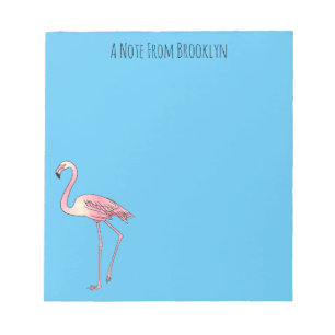 Flamingantia cartoon illustratie notitieblok