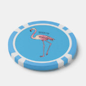 Flamingantia cartoon illustratie poker chips (Enkel)