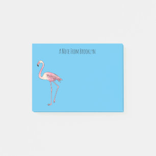 Flamingantia cartoon illustratie post-it® notes