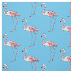 Flamingantia cartoon illustratie stof