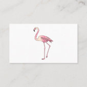 Flamingantia cartoon illustratie visitekaartje (Achterkant)