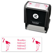 Flamingantia cartoon illustratie  zelfinktende stempel (In situ)