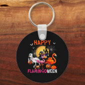 Flamingbetween Halloween Pink Flamingo Costume Ske Sleutelhanger (Voorkant)