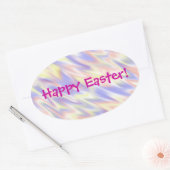 Flamingblue Pasen Ovale Sticker (Envelop)