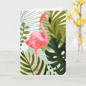 Flamingbos Kaart (Gele Bloem)