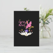 Flamingbowl Bowling Event Women Girls Flamingo Bow Kaart (Staand voorkant)