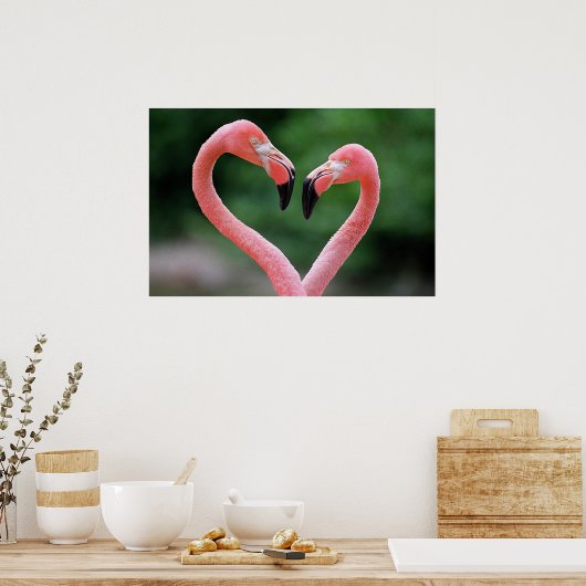 Flamingdruk Poster (Keuken)