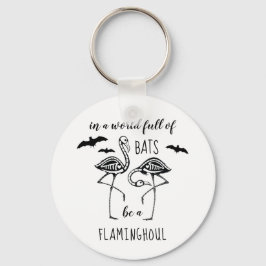 Flaminghoul Skeleton Flamingo Halloween Sleutelhanger