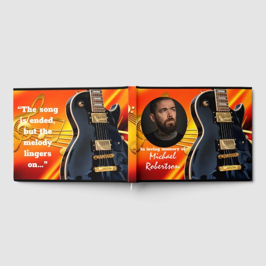 Flamingkleuren en elektrogitaarmonument gastenboek (Volledig)