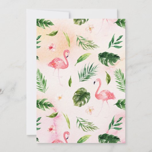 Flamingle 30ste verjaardag Uitnodiging (Achterkant)