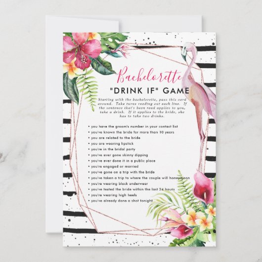 Flamingle Bachelorette Party Game | Drink Indien Kaart (Voorkant)
