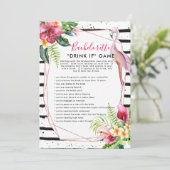 Flamingle Bachelorette Party Game | Drink Indien Kaart (Staand voorkant)