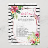 Flamingle Bachelorette Party Game | Drink Indien Kaart (Voorkant / Achterkant)
