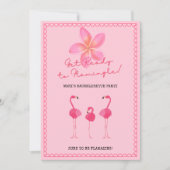 Flamingle Bachelorette Party Uitnodiging (Voorkant)