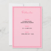 Flamingle Bachelorette Party Uitnodiging (Achterkant)