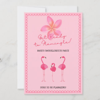 Flamingle Bachelorette Party Uitnodiging